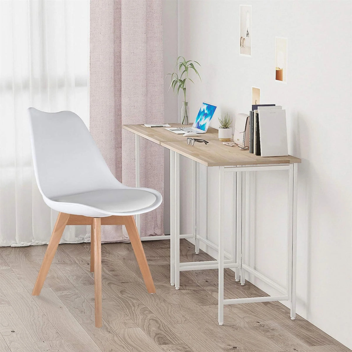 White Set of 4 Dining Chairs W75136