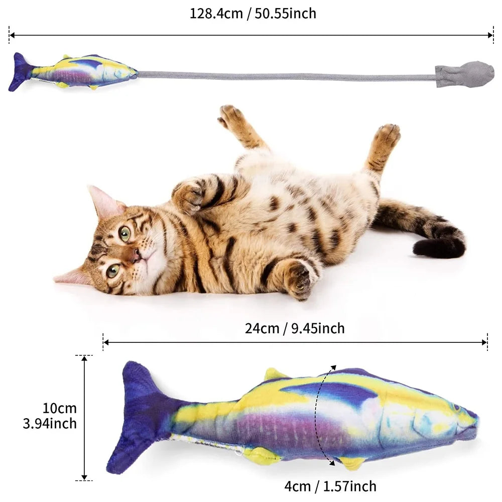 Wiggle Fish Catnip Plush Cat Toy R792