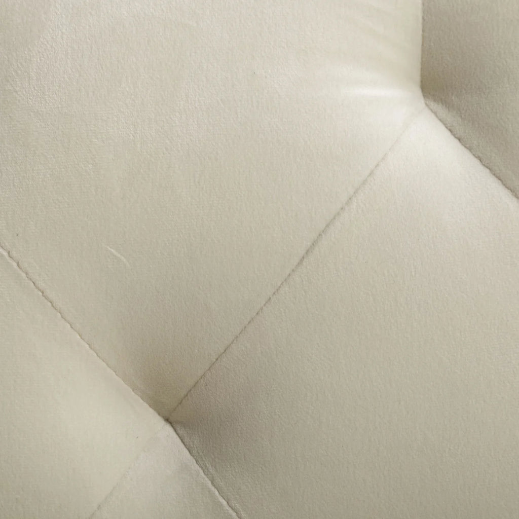 Beige Velvet Futon Sofa Bed with Pillows X30195