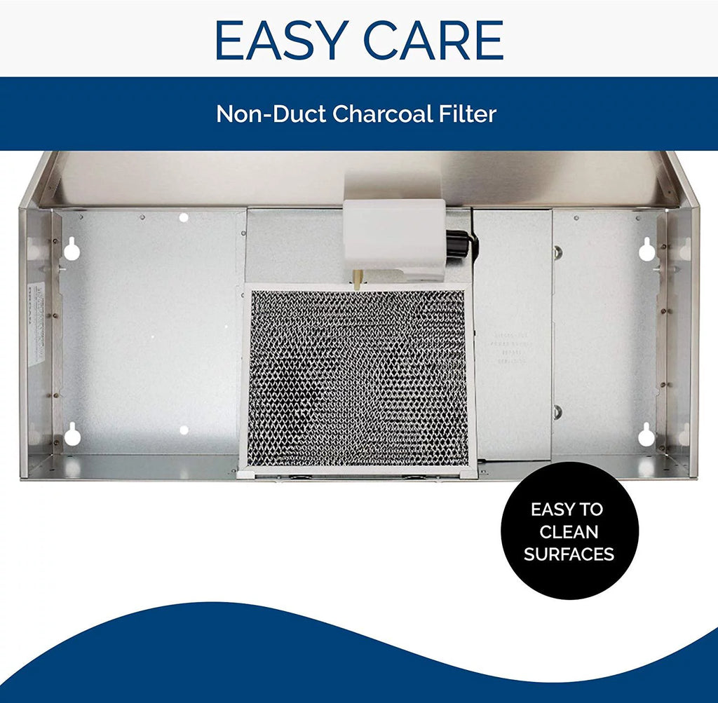 Stainless Steel Ductless Range Hood Insert with Light R35362