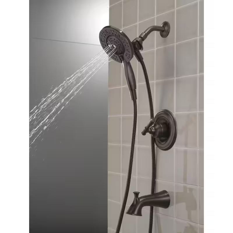 Single-Handle 4-Spray Tub and Shower Faucet in Venetian Bronze F287