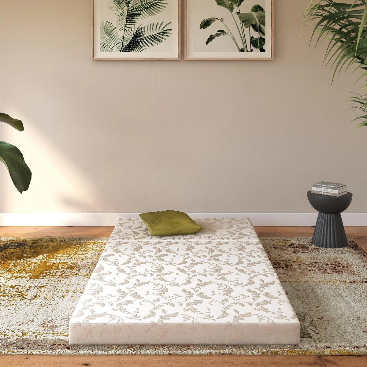 4-Inch Tri Folding Mattress with Carry Bag, Twin Size N4690