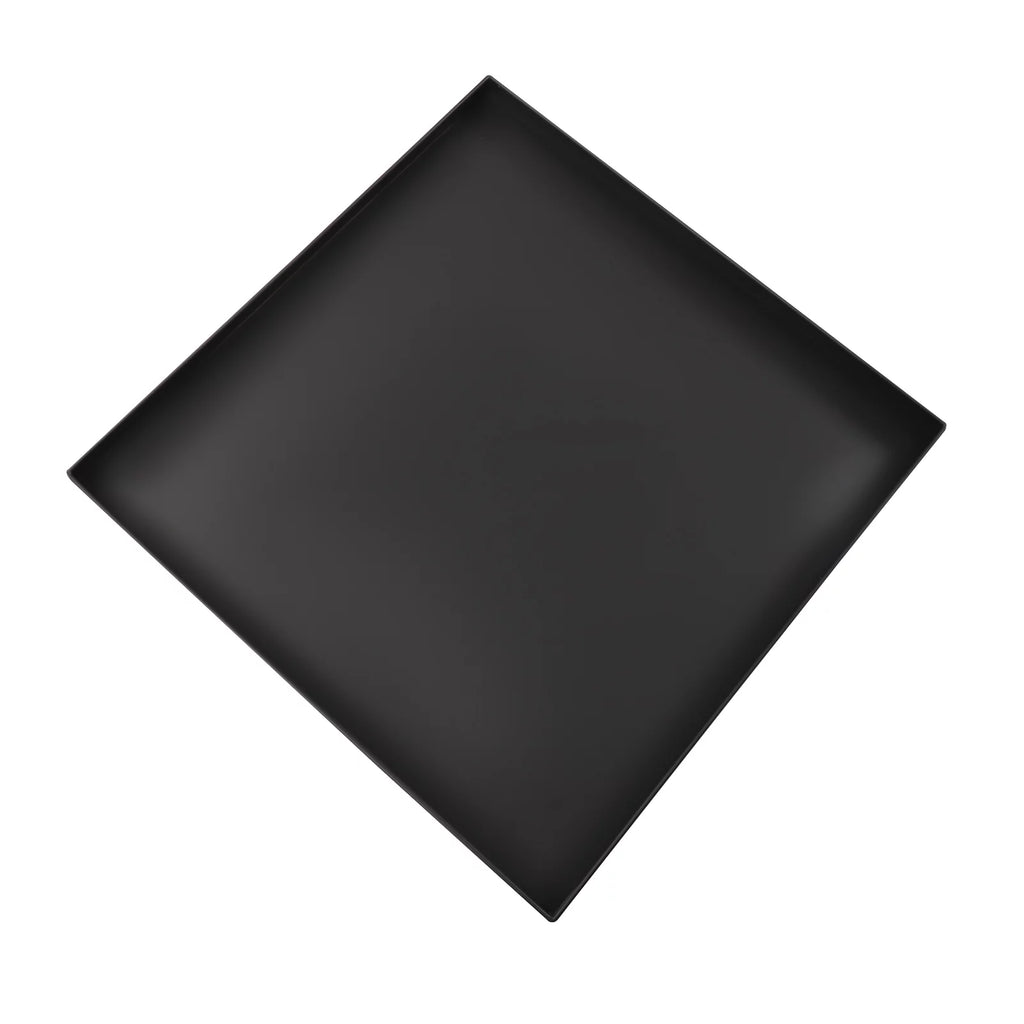 Black Metal Tray End Table Y730
