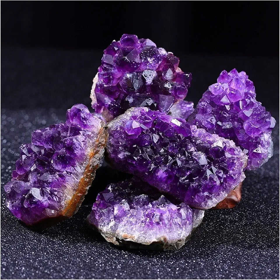 90-100g Natural Raw Amethyst Crystal Cluster N60859