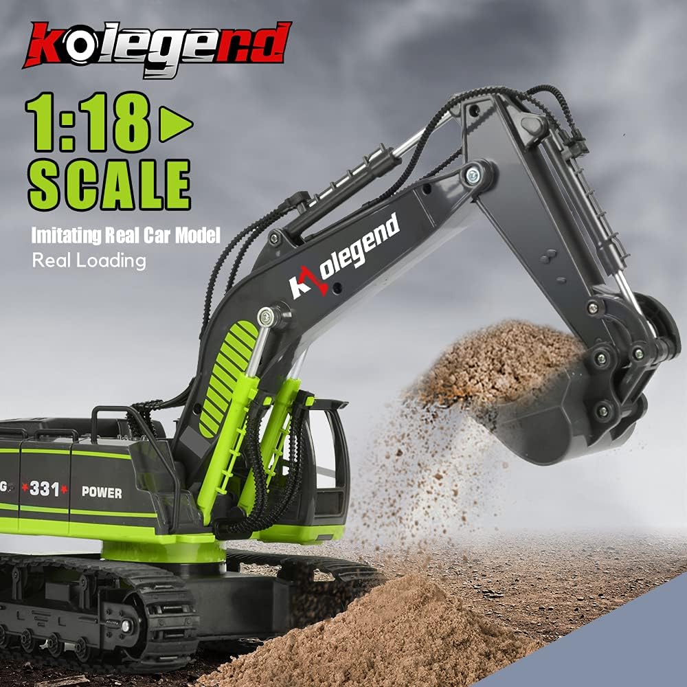 Remote Control Excavator Toy Truck 1/18 Scale Y844