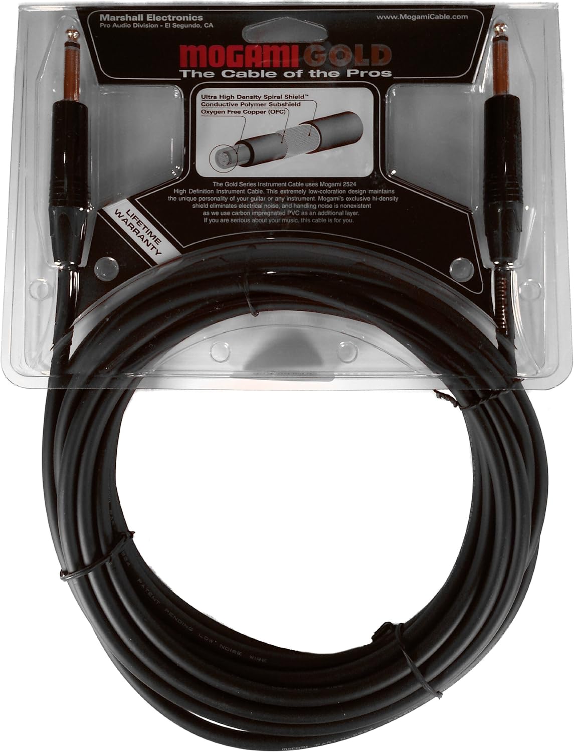 10 Foot Pack of 2 Guitar Instrument Cable N569