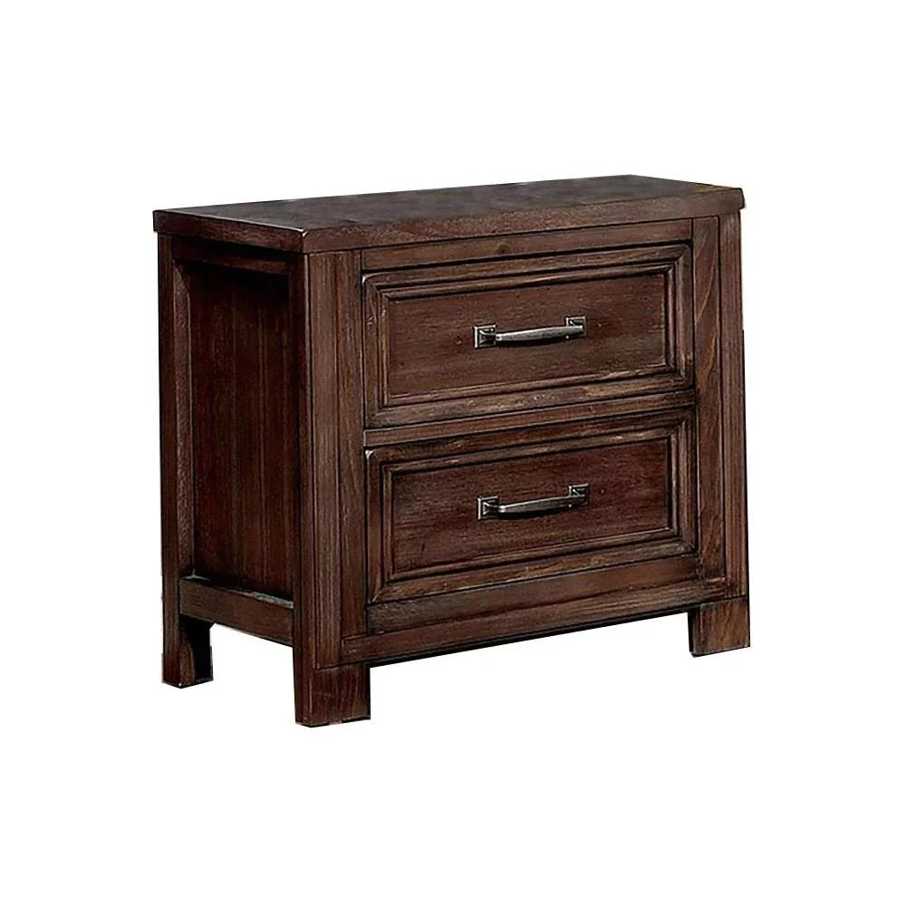 Dark Oak Solid Wood King Bedroom Set 6pcs A524223