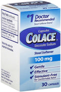 100 mg Stool Softener Capsules 30 ea (Pack of 2) C866