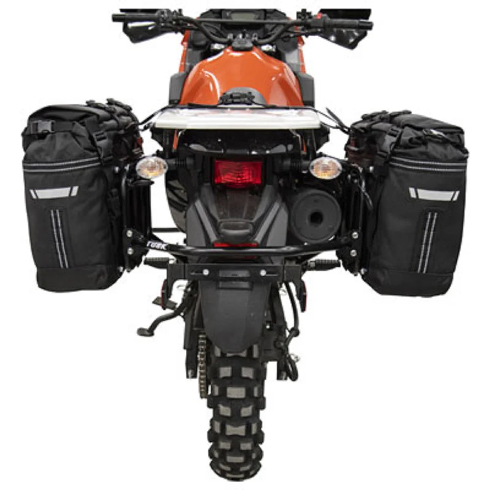 Pannier Racks With Olympus Pannier Bags Compatible With Kawasaki KLR650 Traveler ABS 2022-2023 F365