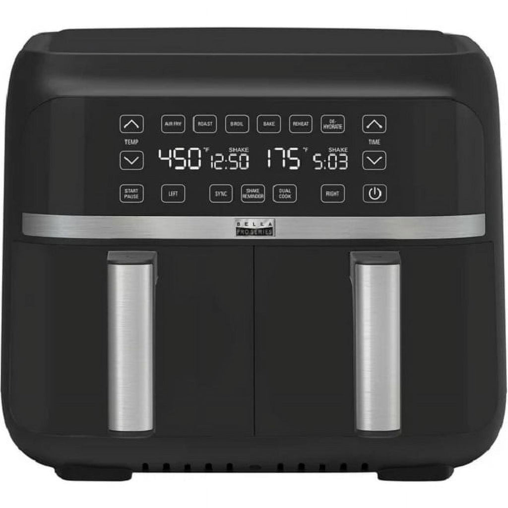 8-qt. Digital Air Fryer with Dual Baskets Matte Black F780866