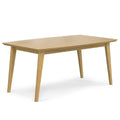 Rectangle Solid Wood Dining Table in Oak Q19725
