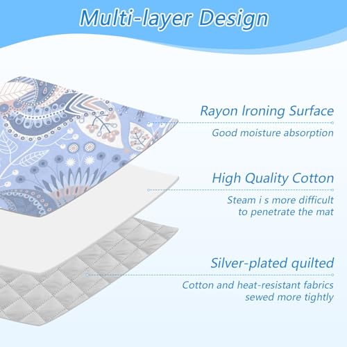 Large 47 x 28 inch Ironing Mat with Silicone Iron Rest H2787