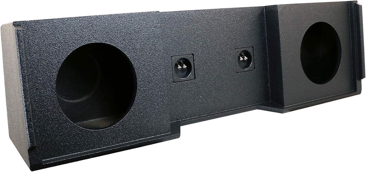 10-Inch Dual Down-Fire Subwoofer Boxes with Bed Liner Finish O633