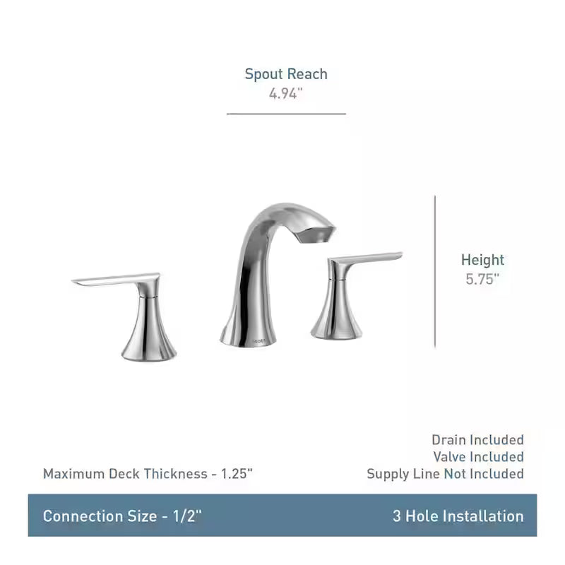 8 in. Widespread 2-Handle Bathroom Faucet in Bronzed Gold F884907