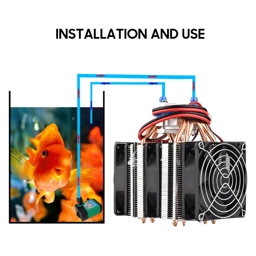180W Semiconductor Aquarium Chiller for 40 Liters I702707