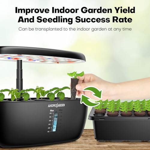 40 Cells Reusable Seed Starter Tray with Humidity Dome, 2 Packs Y718