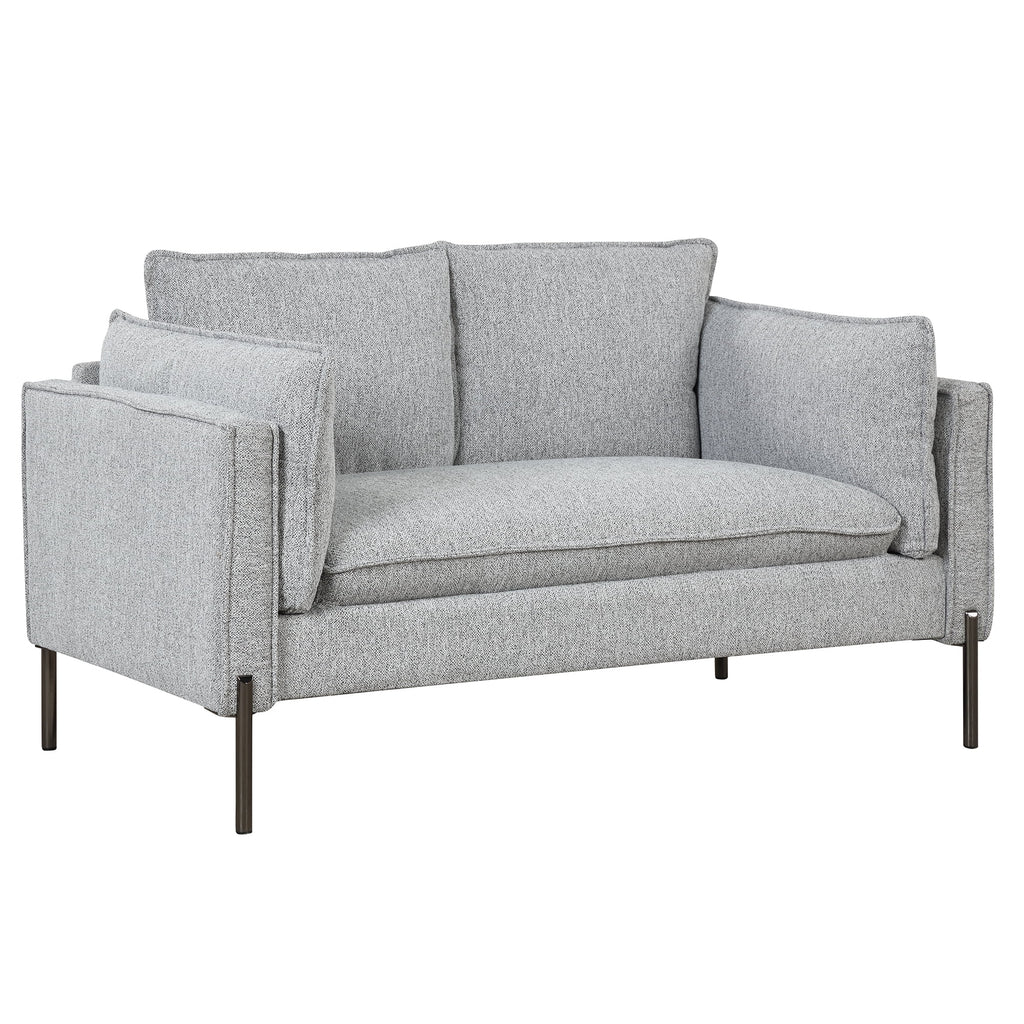 Linen Fabric Loveseat Couch O375892