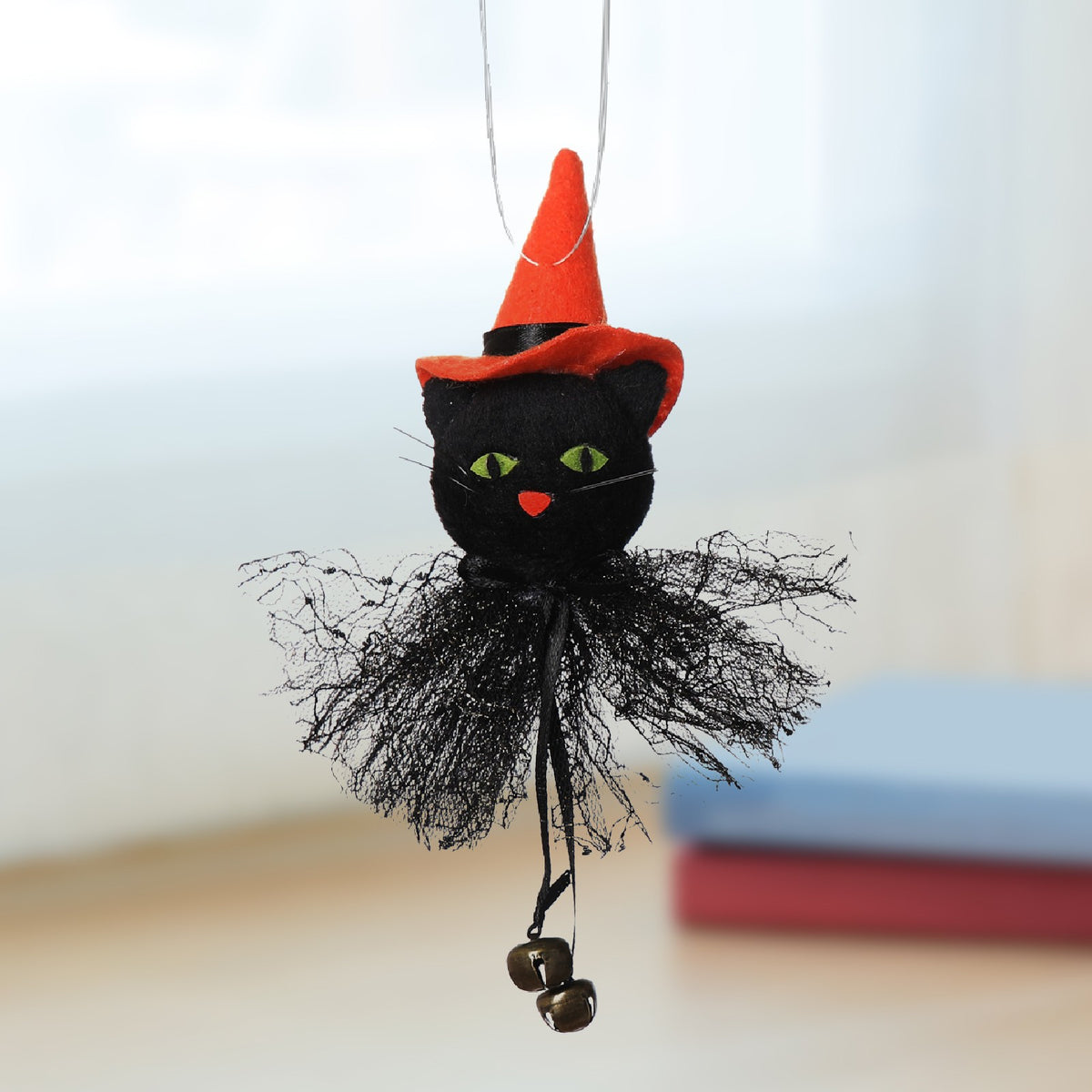 Halloween Doll Pumpkin Ghost Cat Charm Scary Witch Doll O77284
