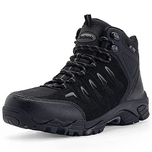 Men's Waterproof Non-Slip Lightweight Mid Top Hiking Boots B387766