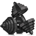 Adjustable Dumbbell Set with Solid Steel and Connector E469007