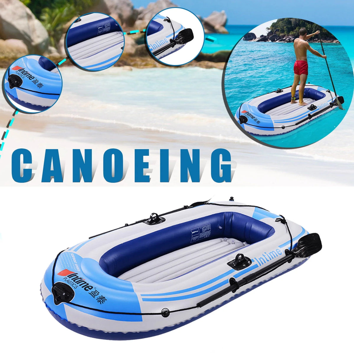 Camouflage 2-Person Inflatable Dinghy I6424