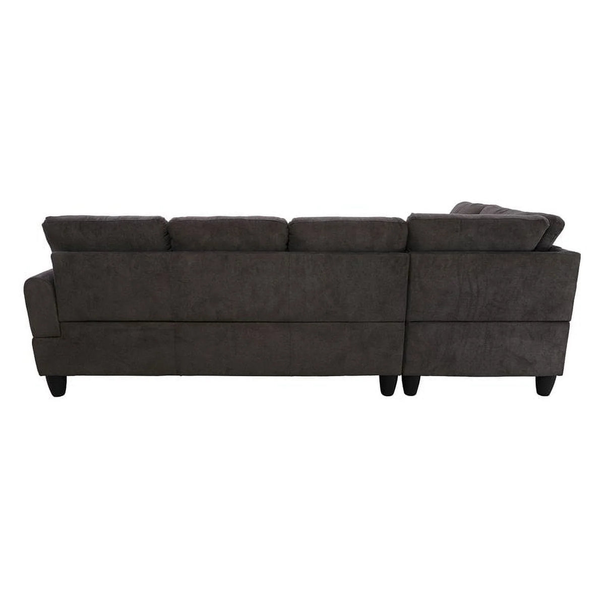 Linen Fabric Sectional Sofa Set in Dark Brown C499132