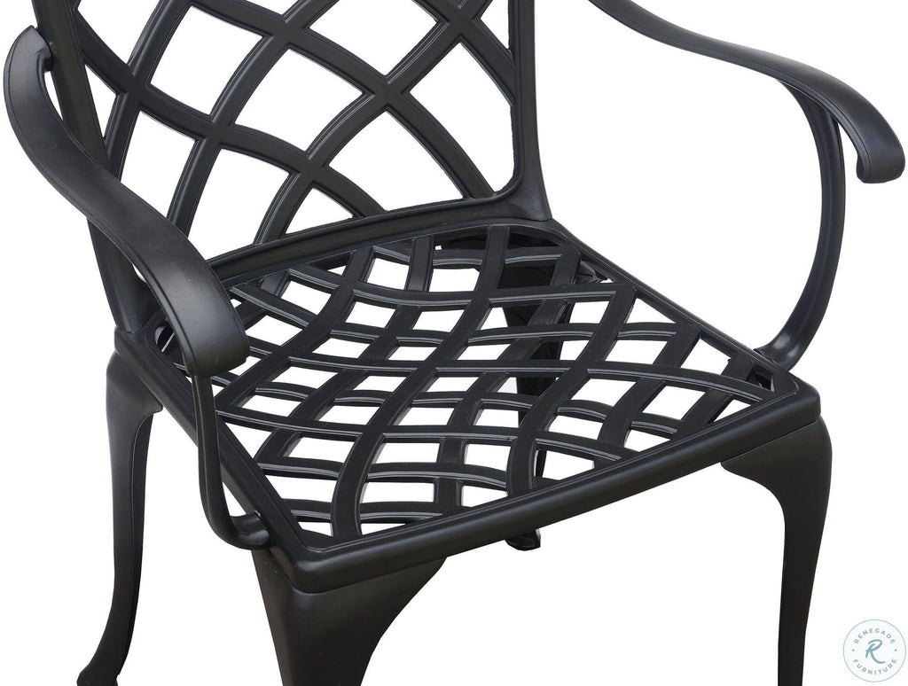 Black Bistro Table Set X7450