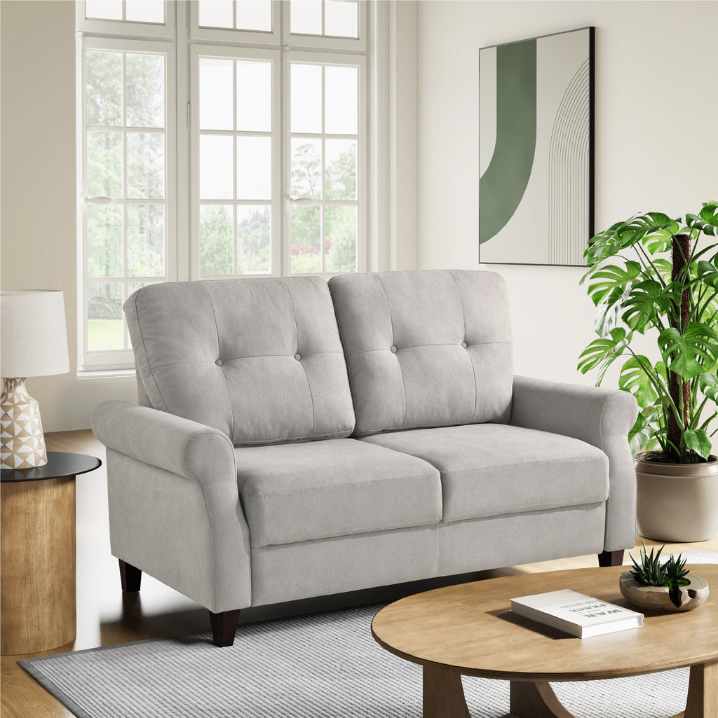 Sand Fabric Sofa D4921