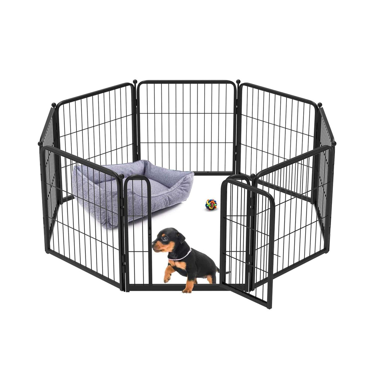 24 inch Dog Playpen with Silicone Foot Pads N823720