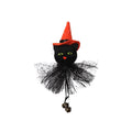 Halloween Doll Pumpkin Ghost Cat Charm Scary Witch Doll O77284