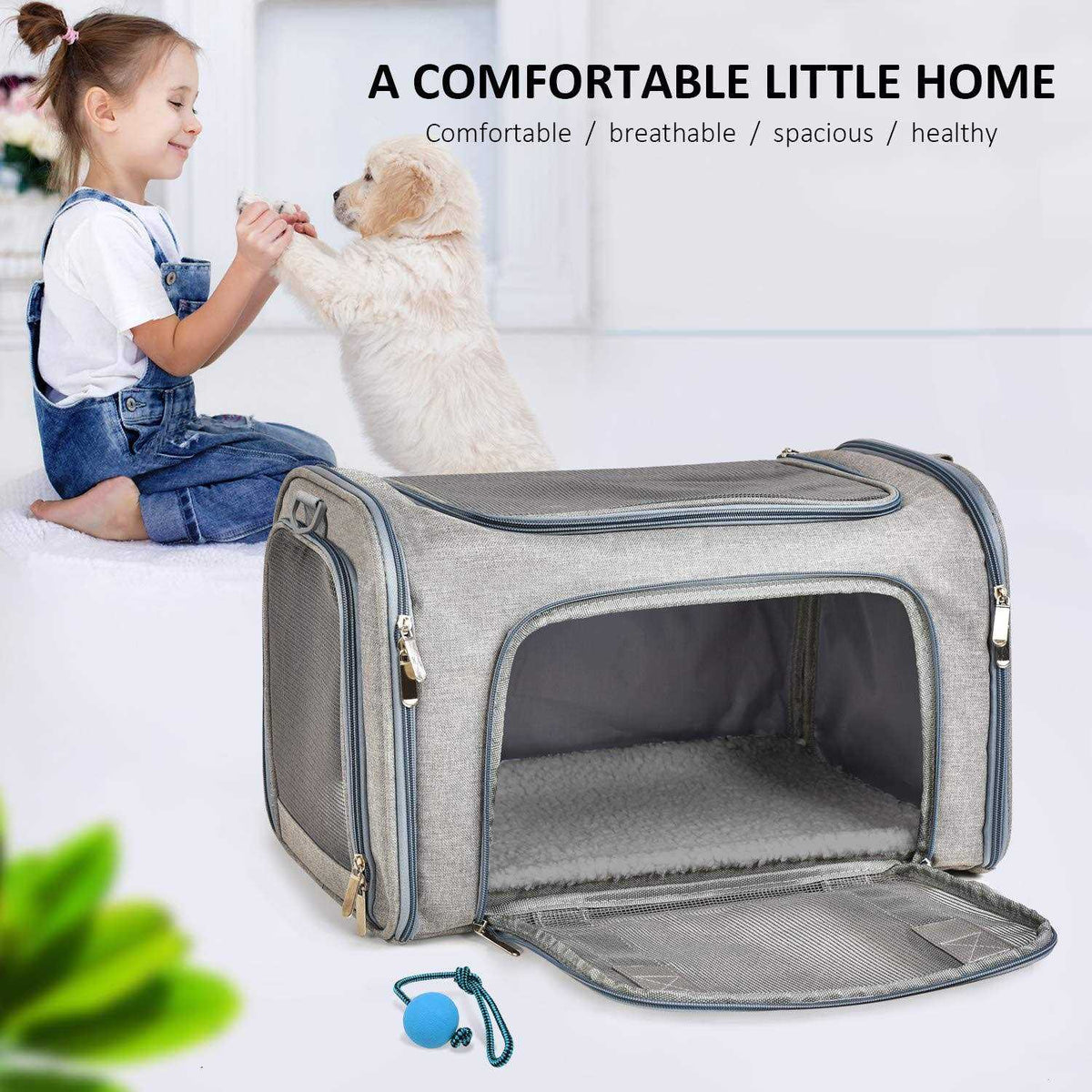 Cat Dog Pet Carrier for Small Medium Cats Puppies up to 15 Lbs M366083