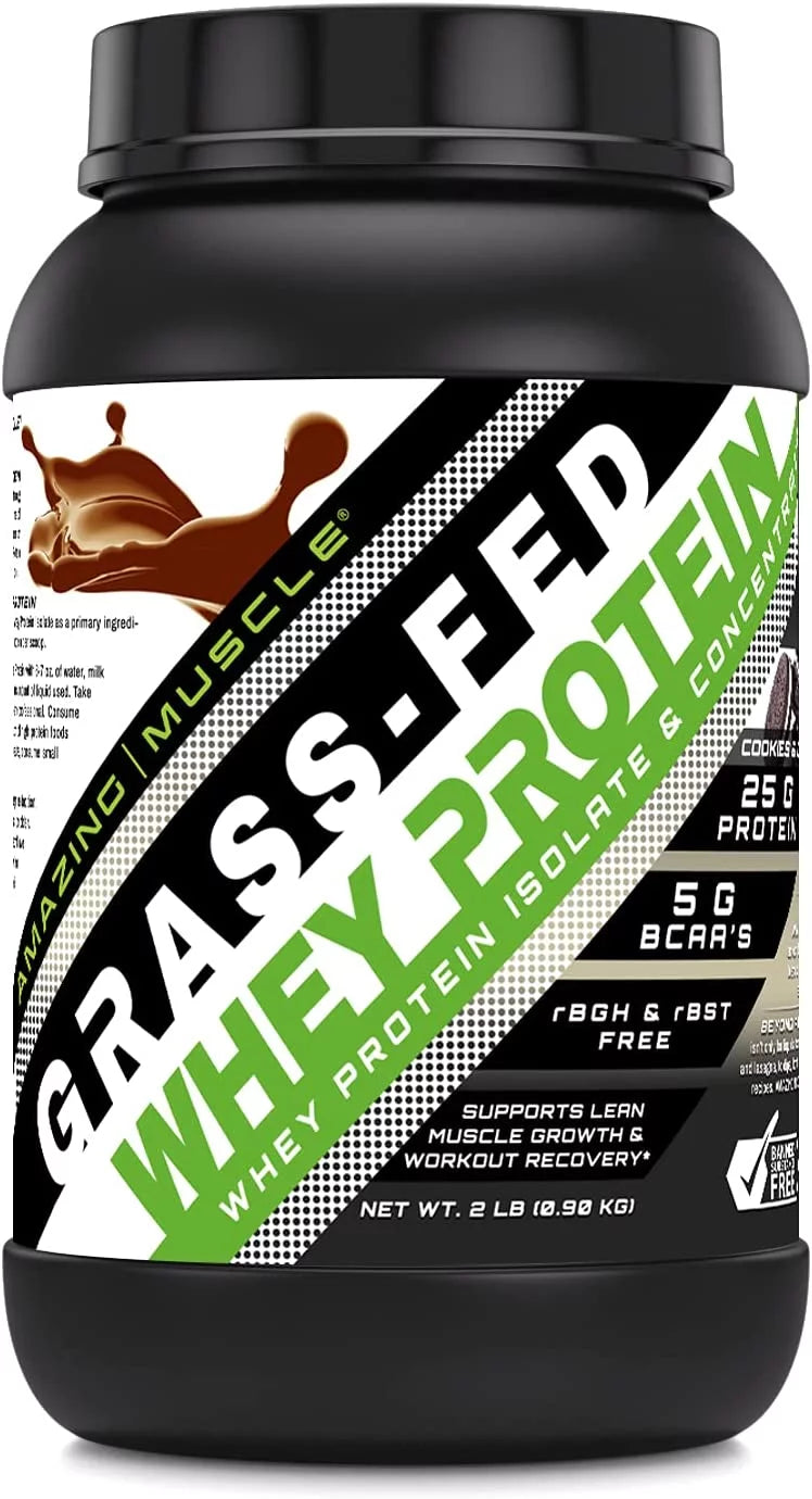 Grass Fed Whey Protein Isolate & Concentrate Cookies & Cream Flavor M335149