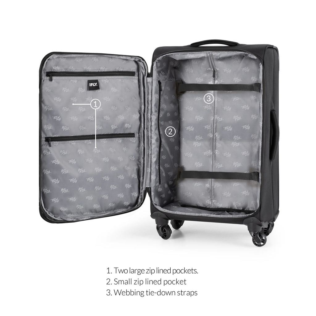 20" Black Softside Luggage H131