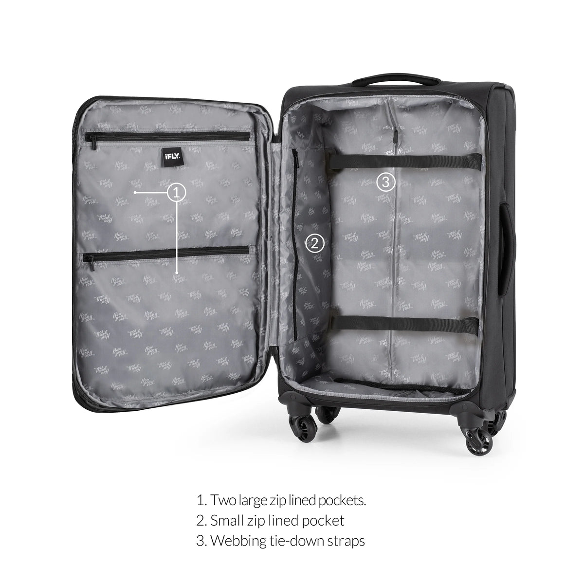 20" Black Softside Luggage H131