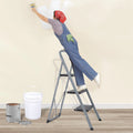 Folding 3-Step Steel Ladder with Handgrip N294