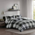 Grey Black Down Alternative Comforter Mini Set King Cal King Z825893