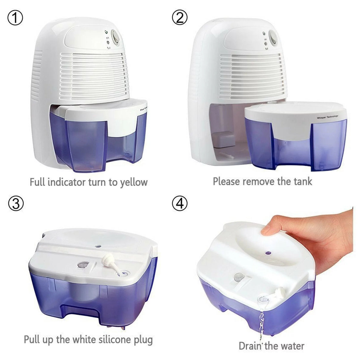 Portable Dehumidifier Moisture Absorber W708150