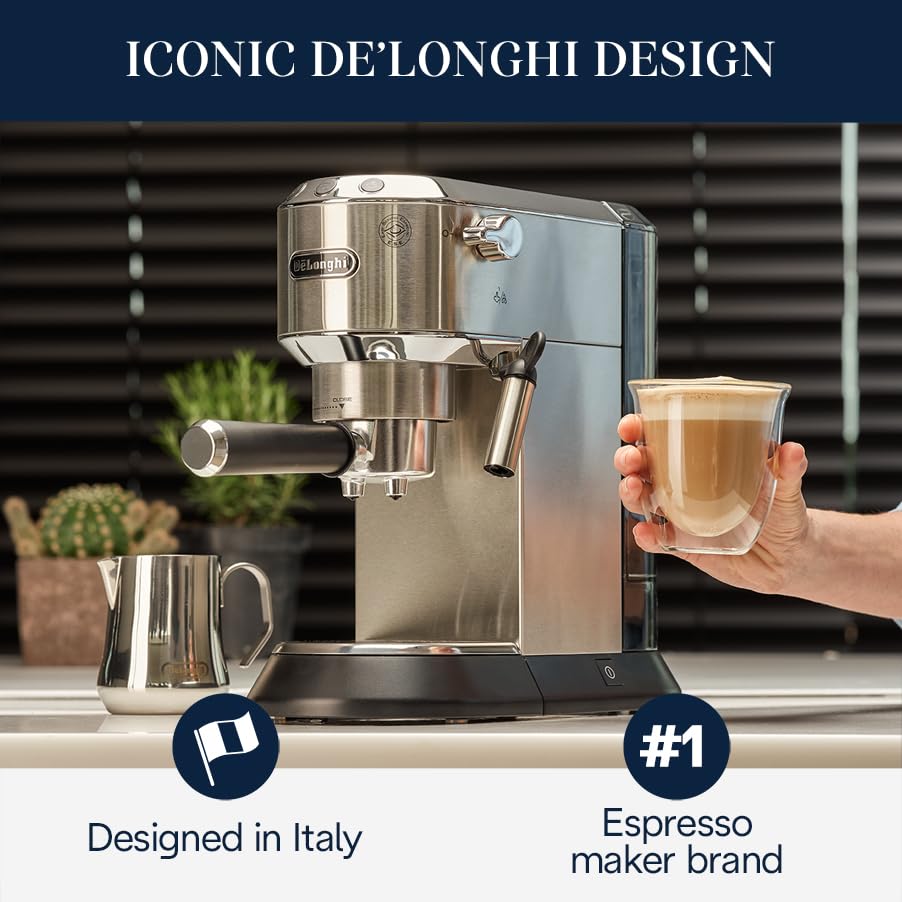 Espresso Machine with Milk Frother, Stainless T65971