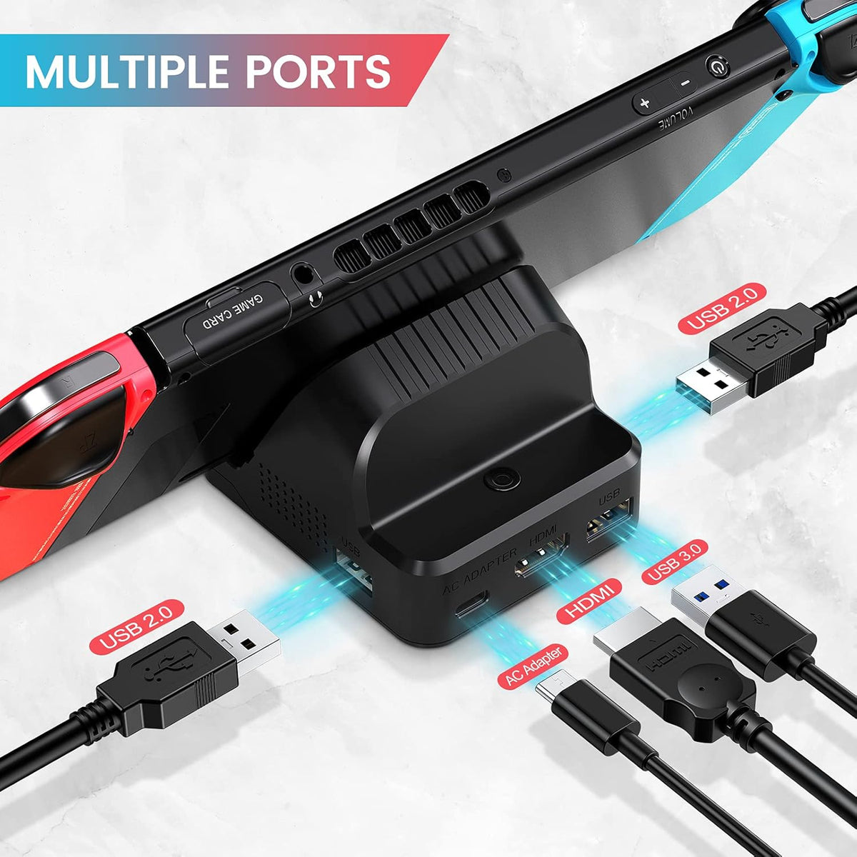 4K HDMI Portable Docking Station with Cooling Fan and USB 3.0 Port E1735