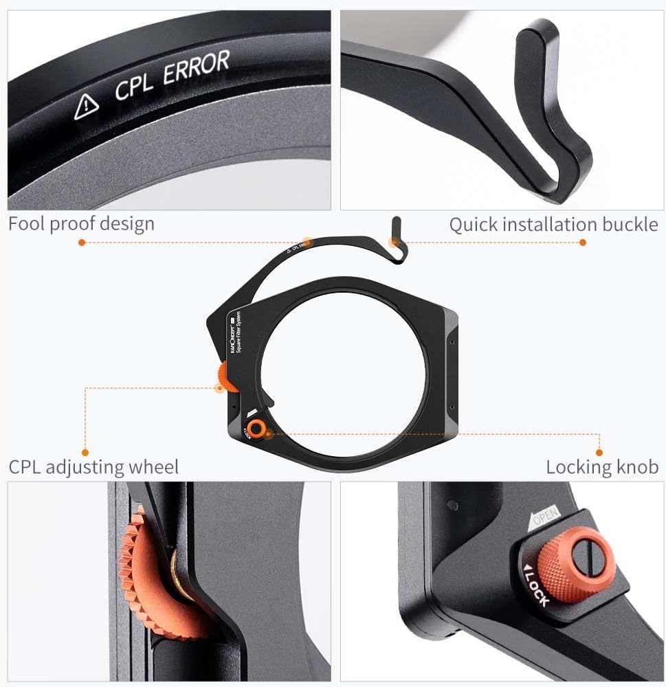 Camera Lens Square Filter Holder System Kit B512981