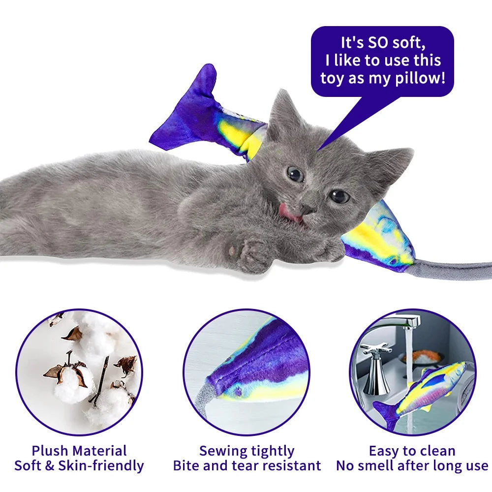 Wiggle Fish Catnip Plush Cat Toy R792