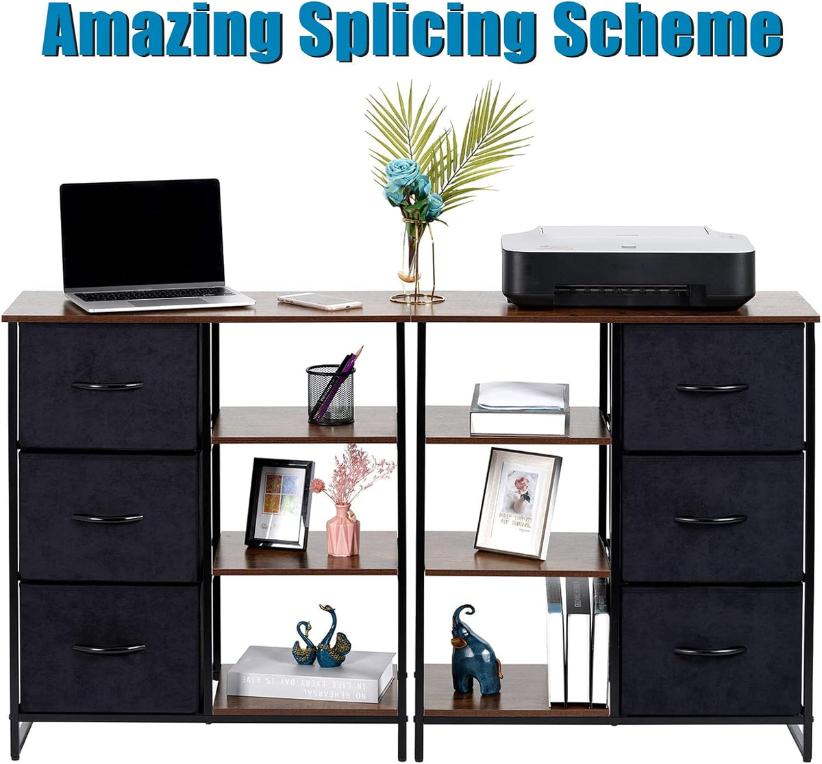 3 Drawer Dresser with Shelves G74401
