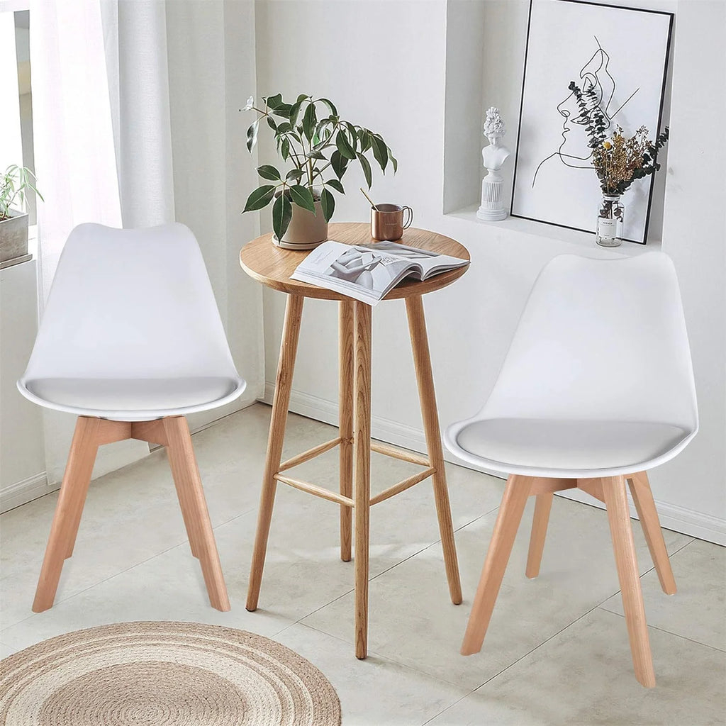 White Set of 4 Dining Chairs W75136