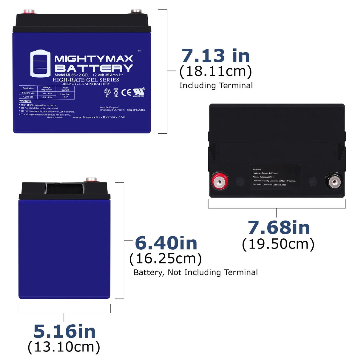 12V 35AH GEL Battery C65830