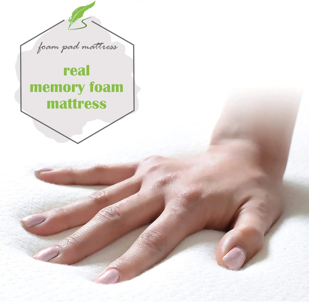 Folding Guest Bed with 4 inch Mattress Twin Size X529564
