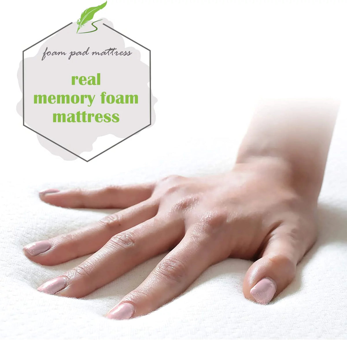Folding Guest Bed with 4 inch Mattress Twin Size X529564