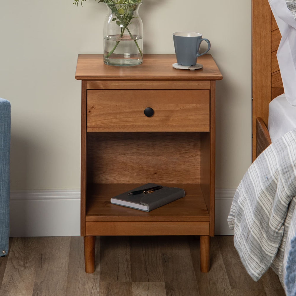 Caramel Mid-Century Nightstand V509166