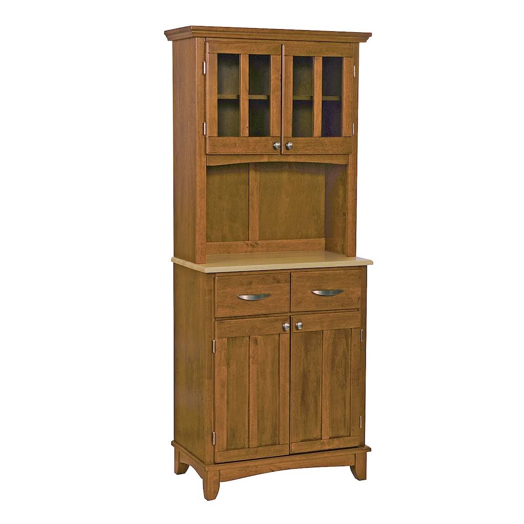 Small Wood Server with Two Door Hutch O12647