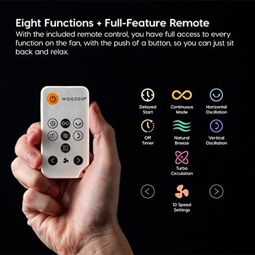 Large Oscillating 8-in-1 Fan with Remote and Timer Q438397