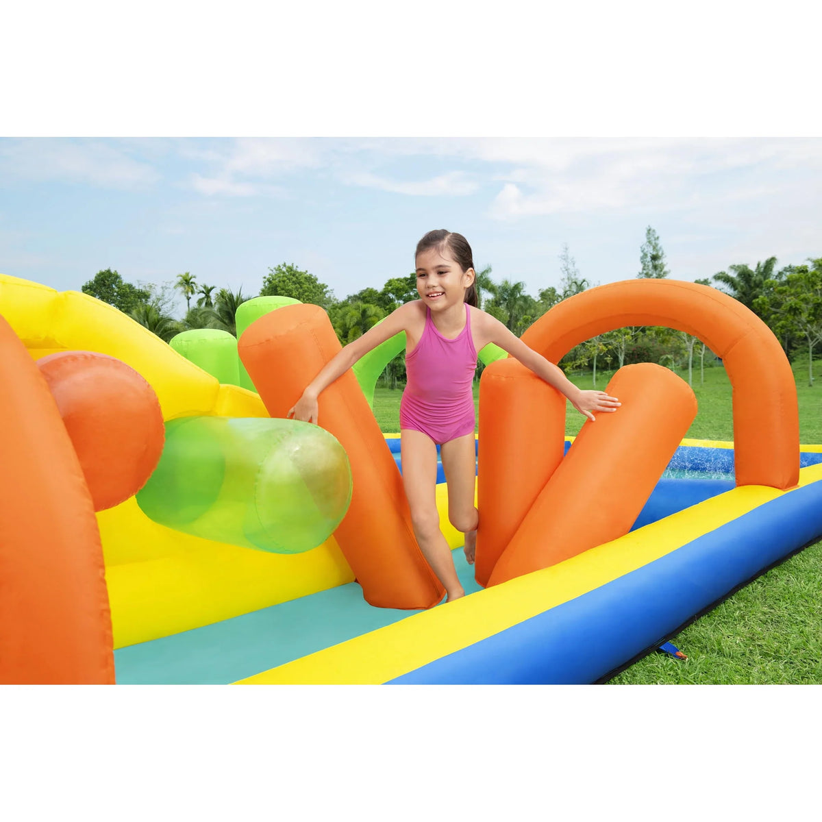 Inflatable Water Park with Air Blower D9635